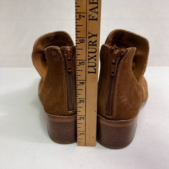 Steve Madden Boots Womens 8M Raisie Brown Suede Leather Back Zip Ankle - Picture 5 of 10
